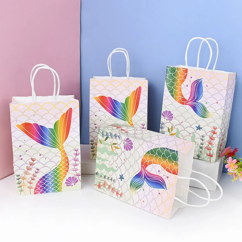 6pcs Mermaid Tote Paper Bag Mermaid Gift Bags Kids Birthday Party Baby Shower Wedding Candy Gift Packaging Supplies Decoration
6pcs Mermaid Tote Paper Bag Mermaid Gift Bags Kids Birthday Party Baby Shower Wedding Candy Gift Packaging Supplies Decoration