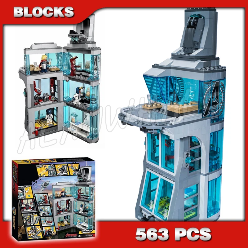 563pcs Super Fighter Attack on Revengers Tower Lab Ultron Mark Iron Legions Thor 7114 Building Blocks Toy Compatible With Model
563pcs Super Fighter Attack on Revengers Tower Lab Ultron Mark Iron Legions Thor 7114 Building Blocks Toy Compatible With Model