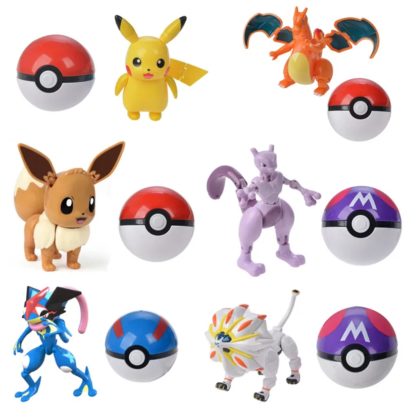 New Genuine Pokemon Pokeball Anime Figure Deformation Toy Set Box Pet Action Model Eevee Psyduck Pikachu Charizard Kids Toy Gift
New Genuine Pokemon Pokeball Anime Figure Deformation Toy Set Box Pet Action Model Eevee Psyduck Pikachu Charizard Kids Toy Gift