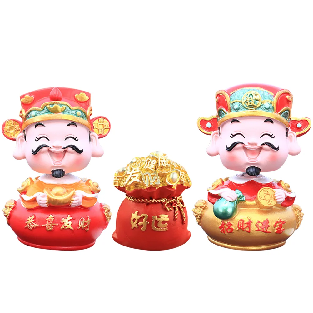 Statue Wealth Goddecor Head Feng Figurines Shui Chinesenodding Year New Fortune Apartment College Decoration Dashboard Car 
Statue Wealth Goddecor Head Feng Figurines Shui Chinesenodding Year New Fortune Apartment College Decoration Dashboard Car