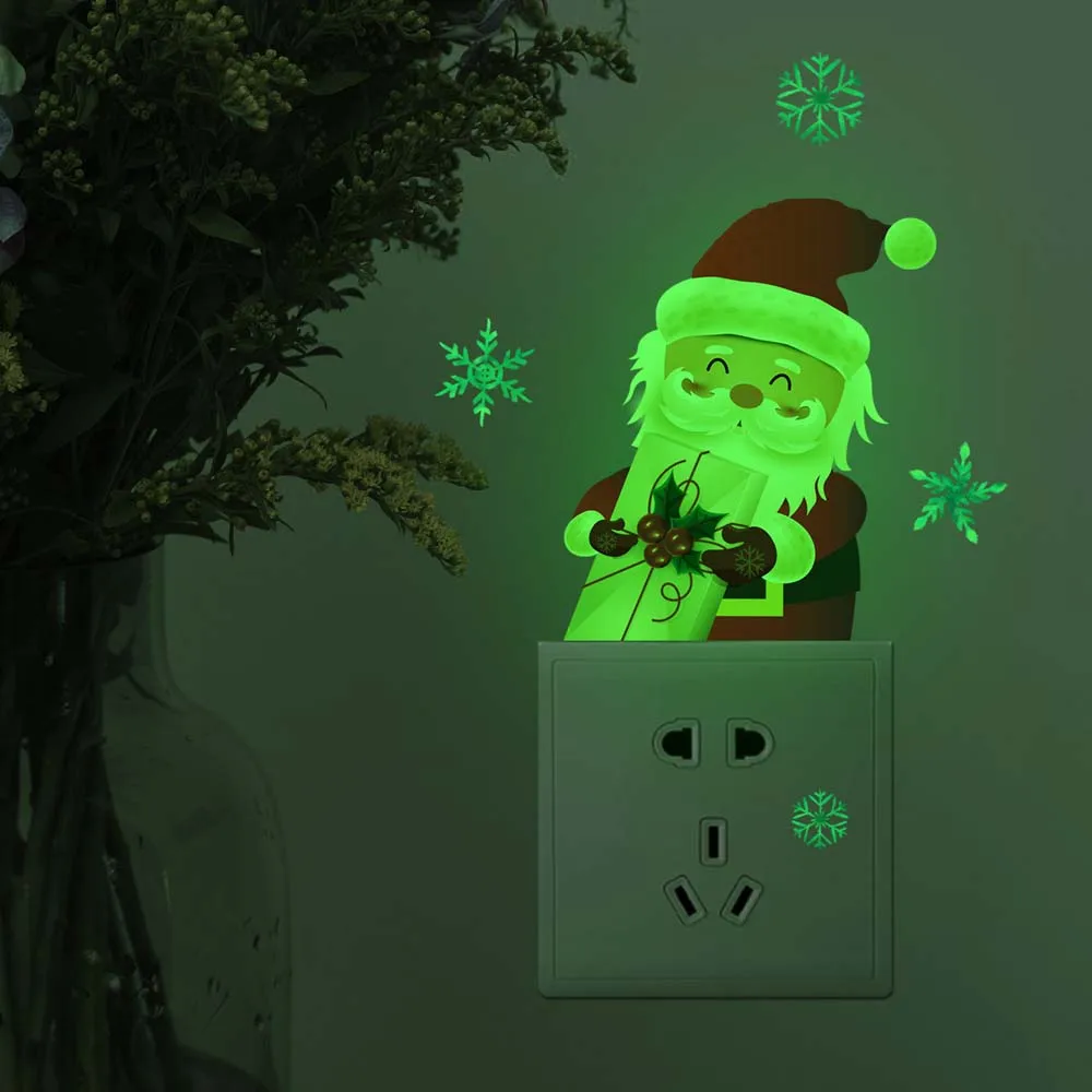 Christmas Luminous Switch Sticker Santa Wallpaper Glow In The Dark Wall Decals Living Room Bedroom Decor Props
Christmas Luminous Switch Sticker Santa Wallpaper Glow In The Dark Wall Decals Living Room Bedroom Decor Props