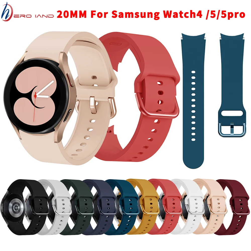 20mm Watch Band For Samsung Galaxy Watch 5/5 Pro 46mm 42mm Smartwatch Silicone Sports Bracelet Galaxy Watch 4 44mm 40mm Strap
20mm Watch Band For Samsung Galaxy Watch 5/5 Pro 46mm 42mm Smartwatch Silicone Sports Bracelet Galaxy Watch 4 44mm 40mm Strap