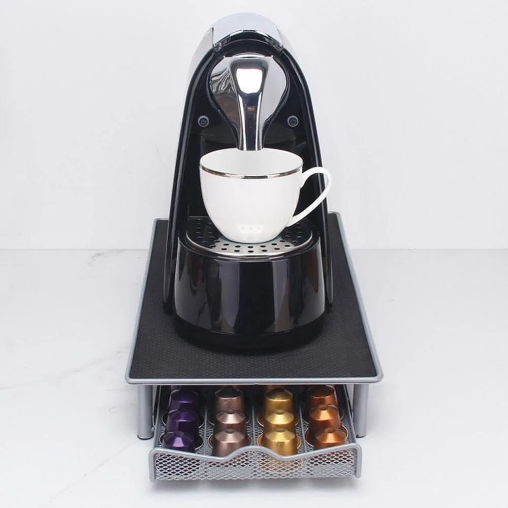 Iron Drawer Coffee Rack New 405mm Black Coffee Capsule Rack Silver Coffee Rack Coffee Capsules 
Iron Drawer Coffee Rack New 405mm Black Coffee Capsule Rack Silver Coffee Rack Coffee Capsules