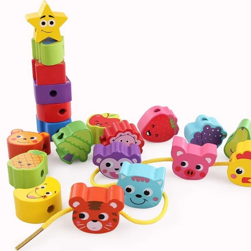 Wooden Beaded Toys 1-2-3 Years Old Educational Animals Threading Cognitive Stacking Blocks String Kids Toys Gift for Children
Wooden Beaded Toys 1-2-3 Years Old Educational Animals Threading Cognitive Stacking Blocks String Kids Toys Gift for Children