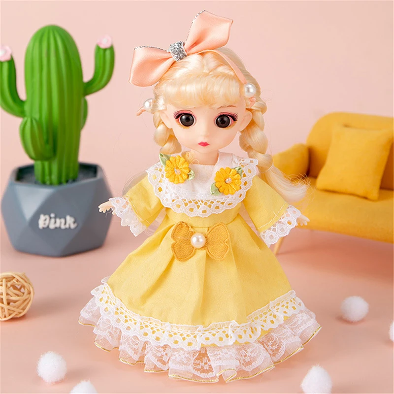 16cm 1/12 BJD Doll With Clothes Shoes Movable 13 Joints Cute Sweet Face Toy Girl 5 Years Gift Child Toys Princess Doll Girl Gift
16cm 1/12 BJD Doll With Clothes Shoes Movable 13 Joints Cute Sweet Face Toy Girl 5 Years Gift Child Toys Princess Doll Girl Gift