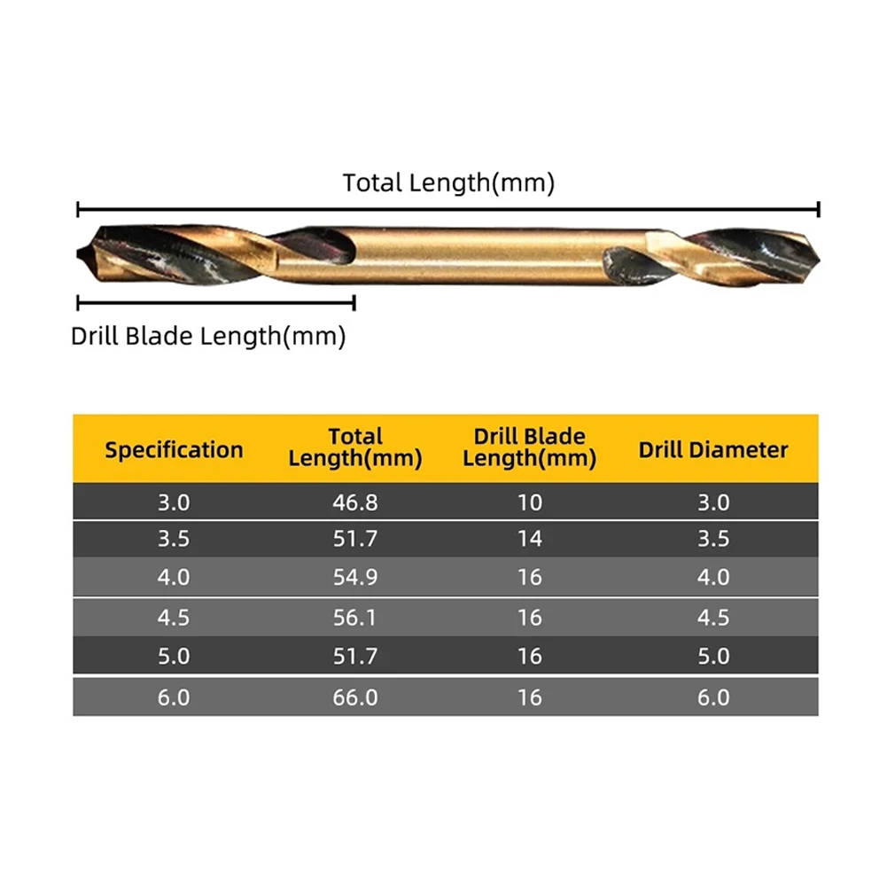 1set HSS Double-Headed Auger Drill Bit Set Double Ended Drill Bits For Metal /Stainless Steel Wood Drilling Tools
1set HSS Double-Headed Auger Drill Bit Set Double Ended Drill Bits For Metal /Stainless Steel Wood Drilling Tools