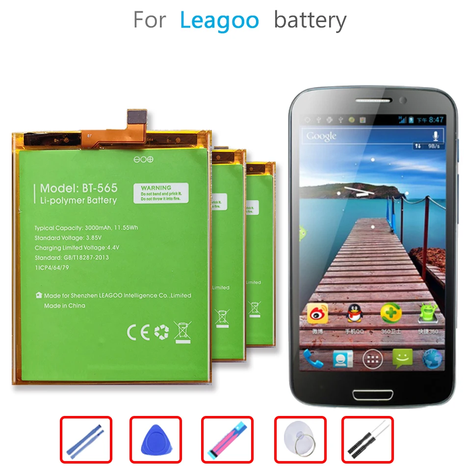 BT565 / BT566 3000mAh Battery For Leagoo KIICAA Mix T5 T5C BT565 BT566 Mobile Phone
BT565 / BT566 3000mAh Battery For Leagoo KIICAA Mix T5 T5C BT565 BT566 Mobile Phone
