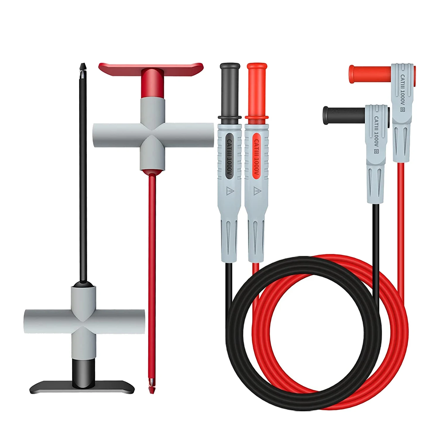 2PCS Multimeter Test Leads 4mm Banana Plug Male to Male with Puncture Probes Wire-Piercing Test Clip Tool
2PCS Multimeter Test Leads 4mm Banana Plug Male to Male with Puncture Probes Wire-Piercing Test Clip Tool