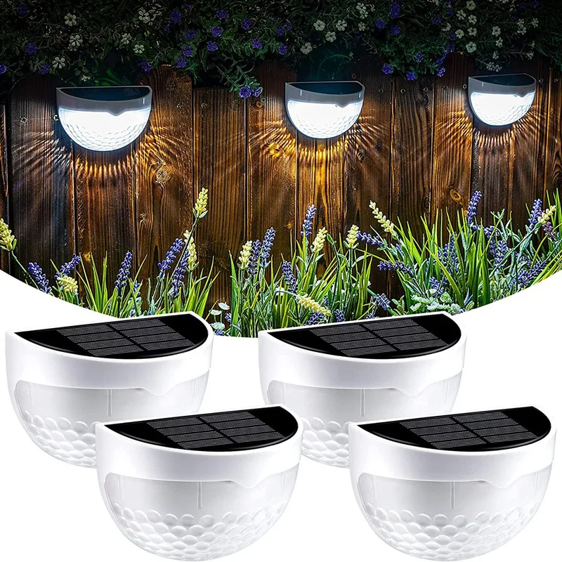 Solar Fence Post Lights, 4 Pack Deck Lights Outdoor Waterproof Fence Lighting For Fence Deck Step Stair Post Wall White
Solar Fence Post Lights, 4 Pack Deck Lights Outdoor Waterproof Fence Lighting For Fence Deck Step Stair Post Wall White