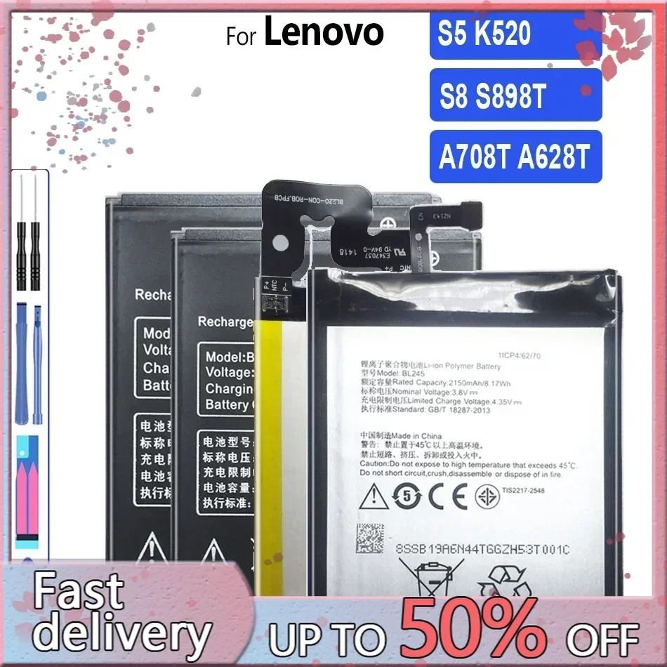 LB002 BL212 Аккумулятор для Lenovo S8 S898T A708T A628T A620T S5 K520 K520T LB 002 BL 212
