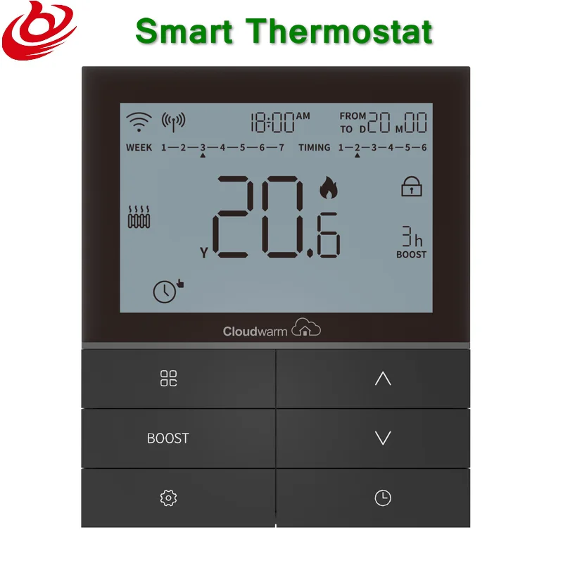 

YUZHIYA WiFi Smart LCD Thermostat Floor/Heating Water/Gas Boiler Temperature Controller For Wi-Fi Networking APP Control RF COMM