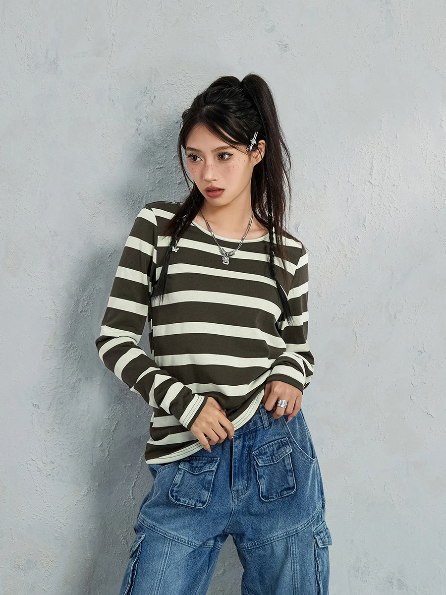 Y2K Striped Long Sleeve Slim Tops Color Block Square Collar Tee Aesthetic Autumn Winter 90s Shirts Streetwear
Y2K Striped Long Sleeve Slim Tops Color Block Square Collar Tee Aesthetic Autumn Winter 90s Shirts Streetwear