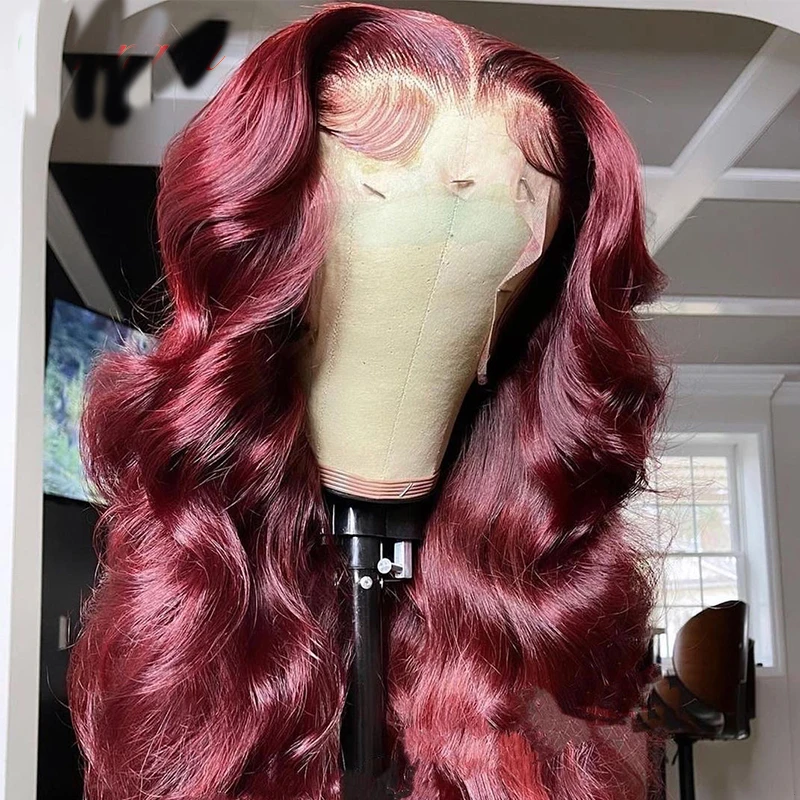 26Inch 180%Density Red Wine Long Wave Synthetic Lace Front Wig For Women With Baby Hair Heat Resistant Fiber Hair Daily Wig
26Inch 180%Density Red Wine Long Wave Synthetic Lace Front Wig For Women With Baby Hair Heat Resistant Fiber Hair Daily Wig