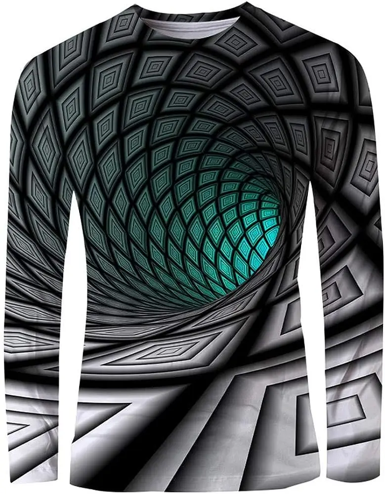 Men's 3D Print Graphic Optical Illusion T-Shirt Print Long Sleeve Daily Tops Basic Elegant Round Neck
Men's 3D Print Graphic Optical Illusion T-Shirt Print Long Sleeve Daily Tops Basic Elegant Round Neck