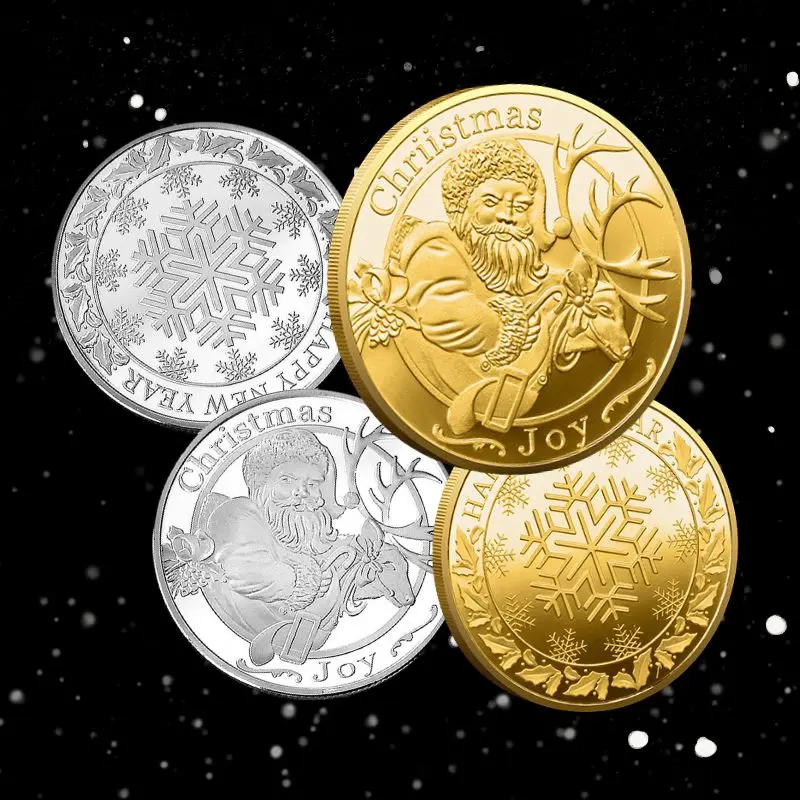 1PCS Merry Christmas Metal Commemorative Medal 3D Santa Claus Snowflake Coin Collectibles Home Decor Crafts New Year Lucky Badge
1PCS Merry Christmas Metal Commemorative Medal 3D Santa Claus Snowflake Coin Collectibles Home Decor Crafts New Year Lucky Badge
