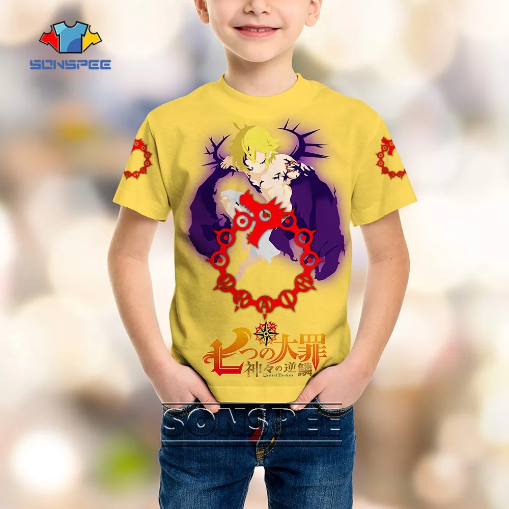Classic Anime The Seven Deadly Sins 3D Print Cool Meliodas Kid Toddler Casual Tshirt Summer Child Short Sleeve Boy Girl Tees Top
Classic Anime The Seven Deadly Sins 3D Print Cool Meliodas Kid Toddler Casual Tshirt Summer Child Short Sleeve Boy Girl Tees Top