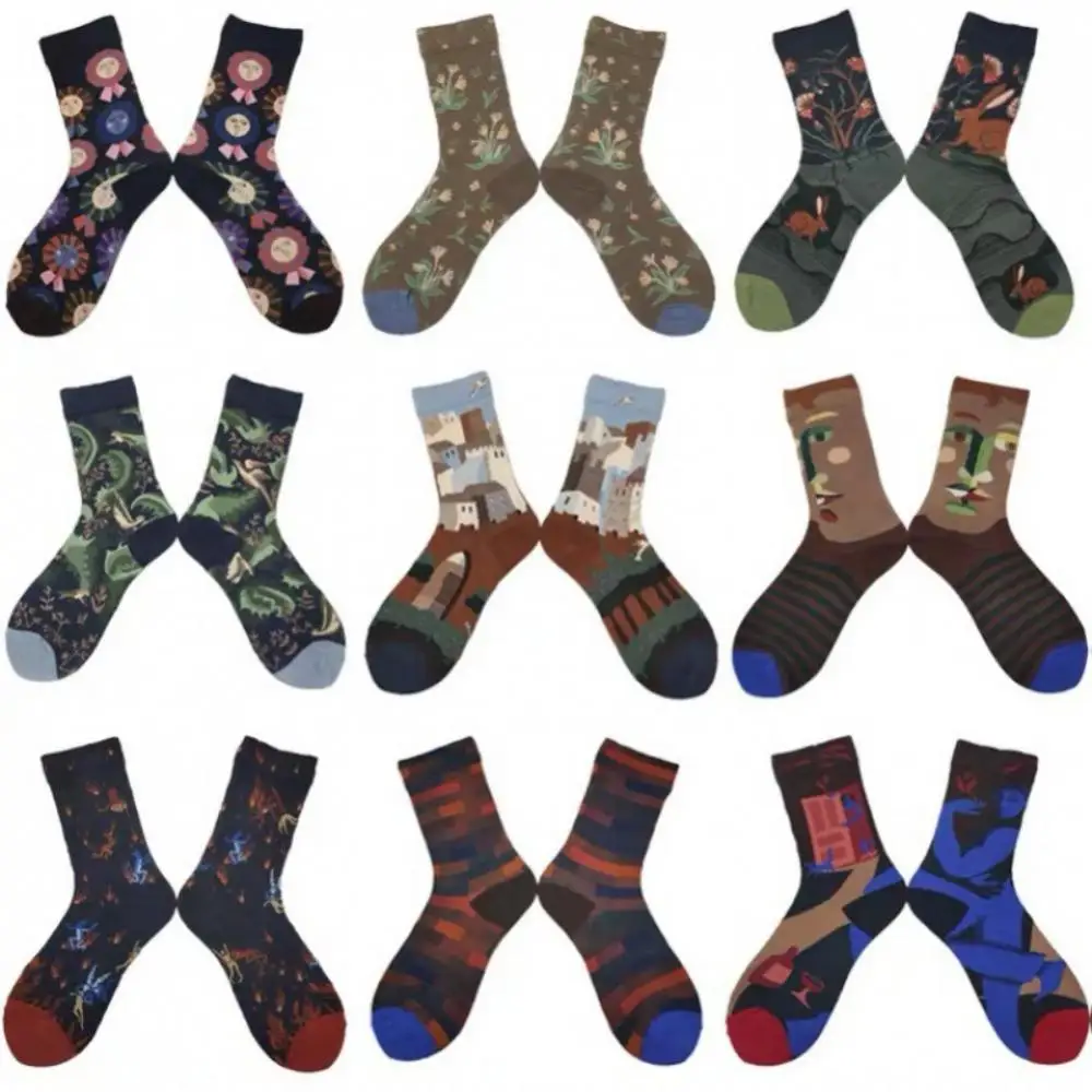 Cotton Socks Cartoon Print Creative Fashion Personalized Novelty Men Women Socks Harajuku Jacquard Street Skateboard Retro Socks
Cotton Socks Cartoon Print Creative Fashion Personalized Novelty Men Women Socks Harajuku Jacquard Street Skateboard Retro Socks