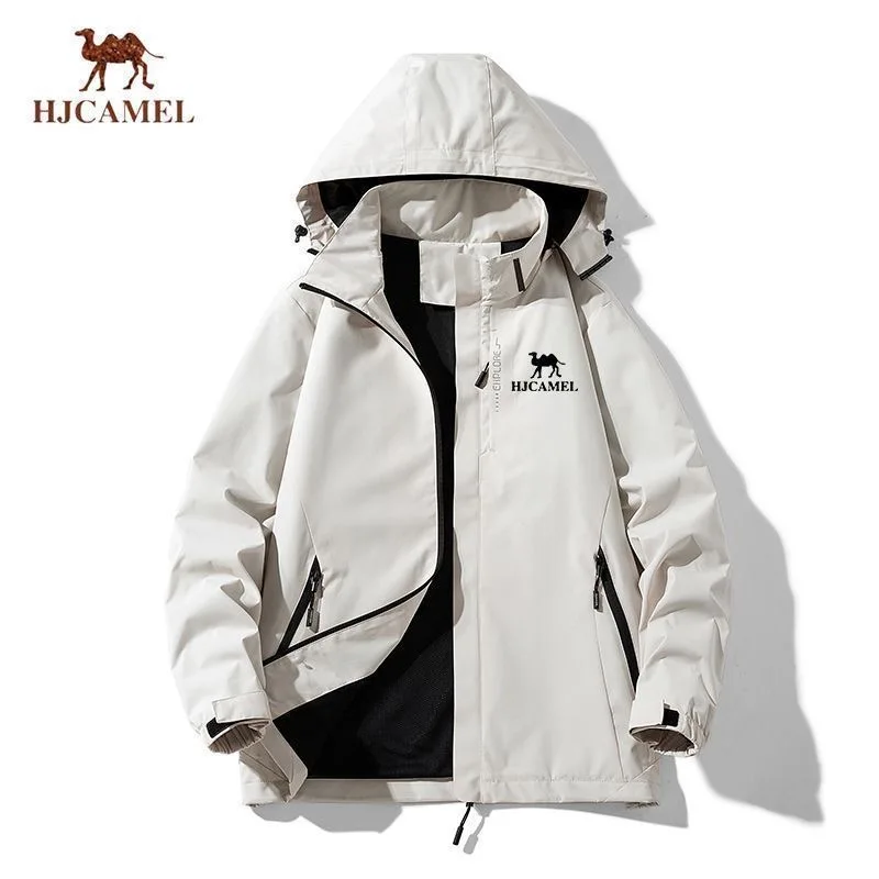 

Куртка мужская демисезонная ветрозащитная на молнии с капюшоном, 2023
