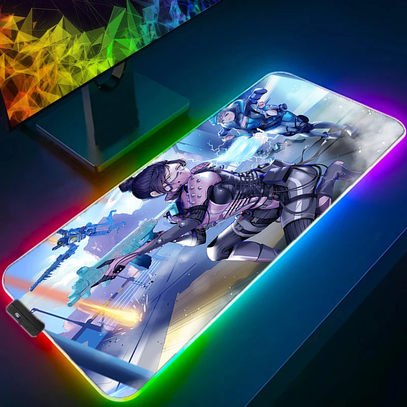 Цветной светящийся игровой коврик для мыши APEX legends RGB, настольный компьютер для компьютера, ноутбука для CSGO, светодиодный геймерский коврик, ...
Цветной светящийся игровой коврик для мыши APEX legends RGB, настольный компьютер для компьютера, ноутбука для CSGO, светодиодный геймерский коврик, ...