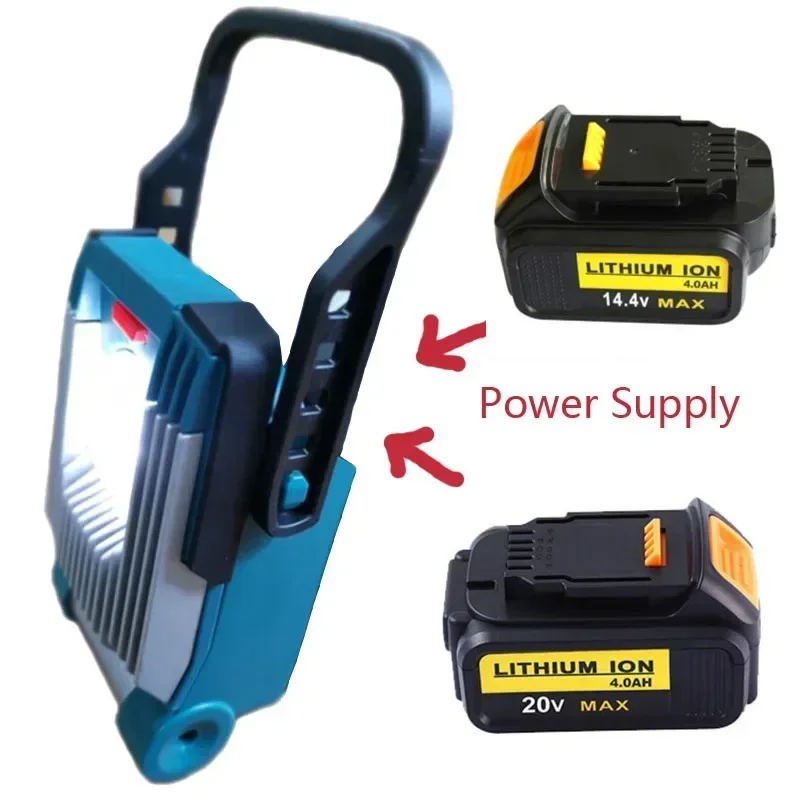 Светодиодный рабочий фонарь Dawupine для аккумуляторов Makita, Dewalt, Bosch, Milwaukee 18В/20В 
Светодиодный рабочий фонарь Dawupine для аккумуляторов Makita, Dewalt, Bosch, Milwaukee 18В/20В