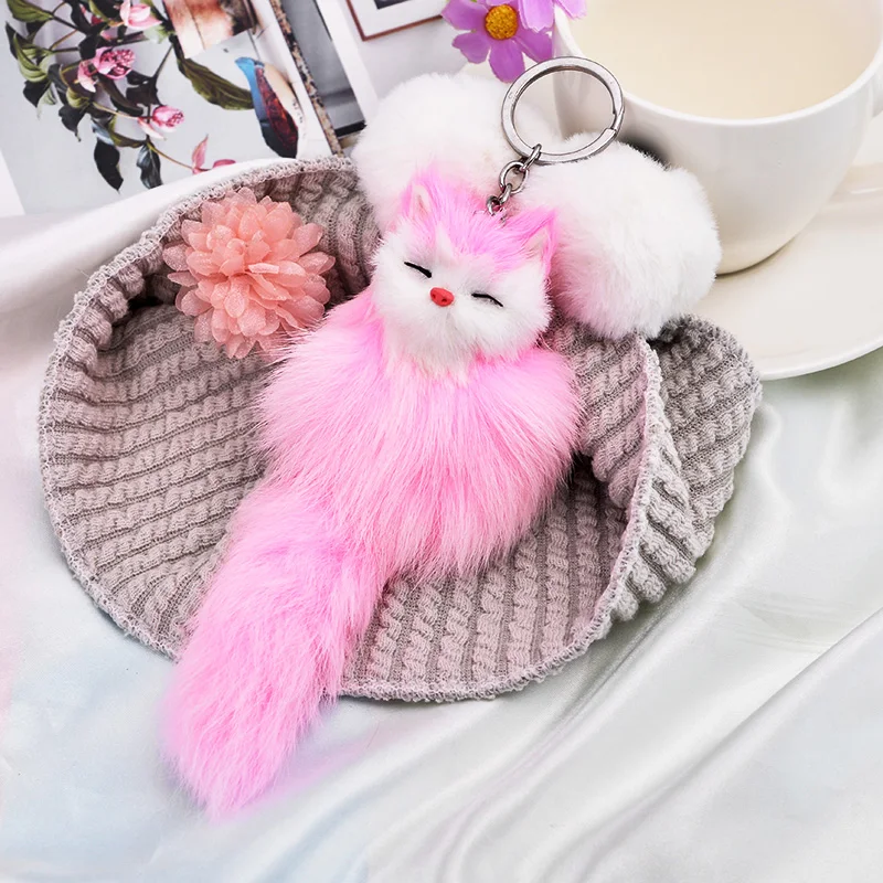 Fluffy Animal Cartoon Fox Keychain Cute Key Chains Kids Womens Personalised Rings Key Chains Car Bag Key Chains
Fluffy Animal Cartoon Fox Keychain Cute Key Chains Kids Womens Personalised Rings Key Chains Car Bag Key Chains