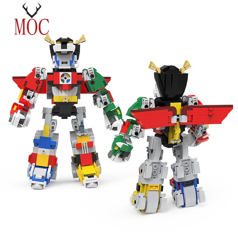 MOC Voltroned Robot Action Figure Building Blocks Anime Figure Technical Mecha Bricks Constructor Model Brick Set Children Toys
MOC Voltroned Robot Action Figure Building Blocks Anime Figure Technical Mecha Bricks Constructor Model Brick Set Children Toys