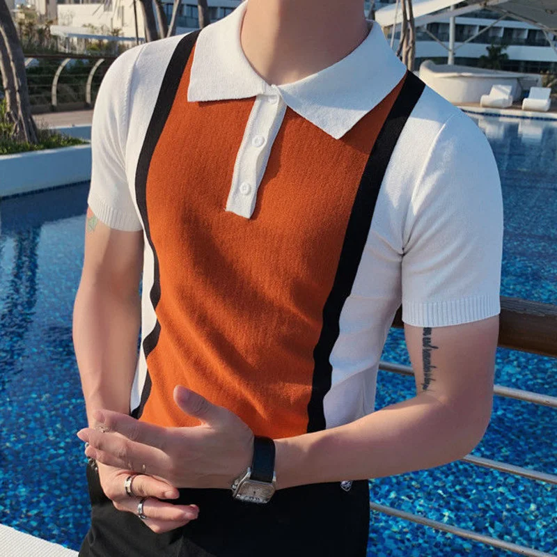 Top Summer Quality Green White Color Contrast Knitted Polo Men Breathable Polo Short Sleeve Playera Polo Hombre Slim Men Polo
Top Summer Quality Green White Color Contrast Knitted Polo Men Breathable Polo Short Sleeve Playera Polo Hombre Slim Men Polo