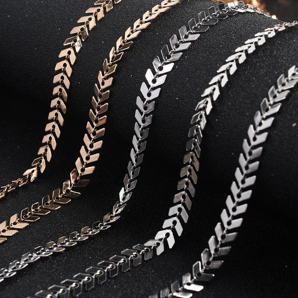 1M/Lot 6mm Diy Fishbone Chains For Jewelry Making Supplies Airplane Shape Arrow Choker Chains
1M/Lot 6mm Diy Fishbone Chains For Jewelry Making Supplies Airplane Shape Arrow Choker Chains