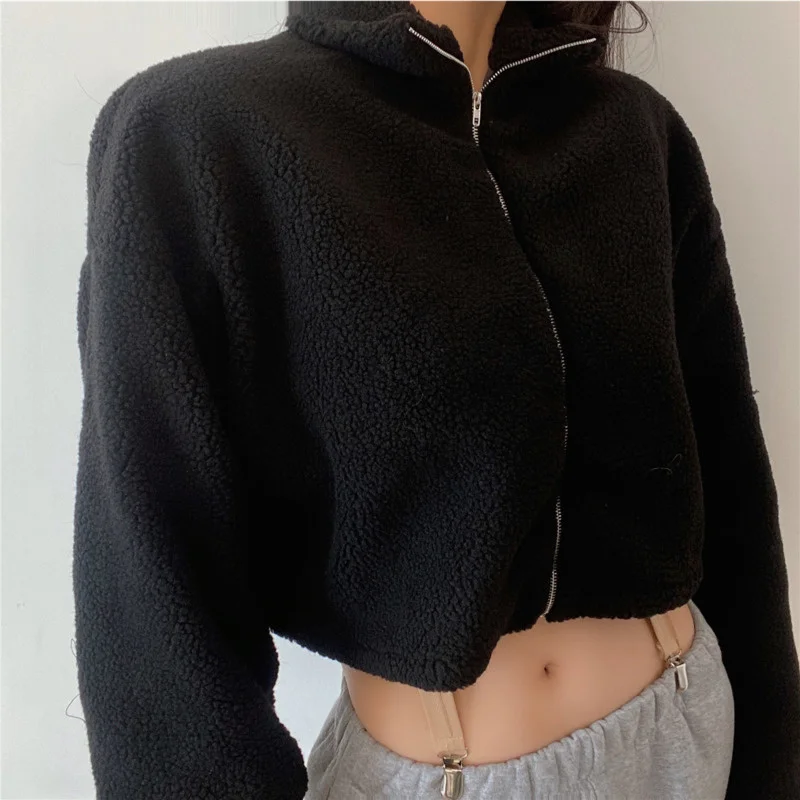 Teddy Hair 2021 TVVOVVIN Winter Fashion Loose Zipper Long Sleeve Stand Collar Plush Warm Top Short Coat Korean Tops Sexy V2SI
Teddy Hair 2021 TVVOVVIN Winter Fashion Loose Zipper Long Sleeve Stand Collar Plush Warm Top Short Coat Korean Tops Sexy V2SI