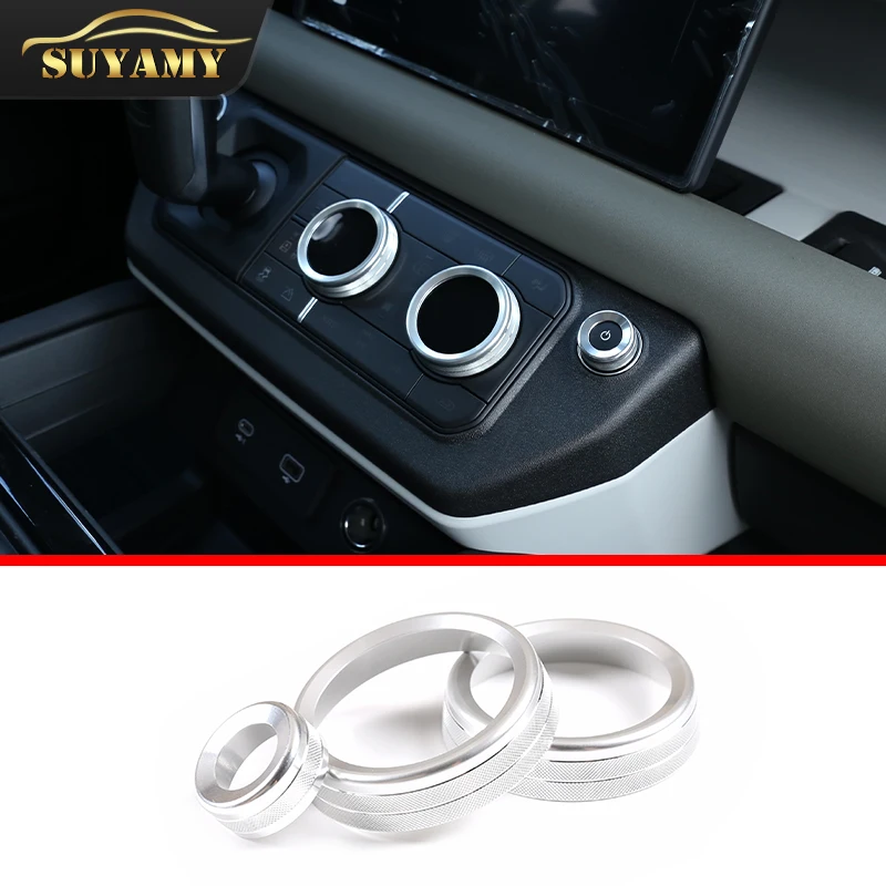 Central Control Air Conditioner Volume Knob Decorative Cover Ring Car Styling For Land Rover Defender 110 2020-2022 Accessories
Central Control Air Conditioner Volume Knob Decorative Cover Ring Car Styling For Land Rover Defender 110 2020-2022 Accessories