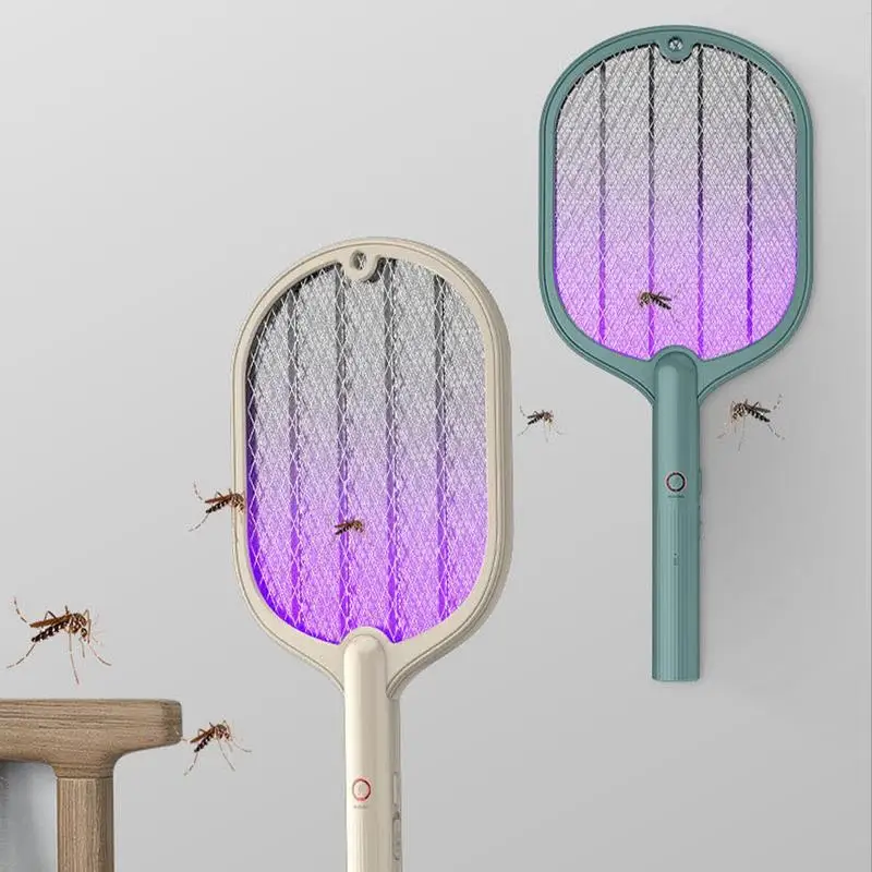 Electric Fly Swatter 3000V Powerful Insect Swatter Racket 2 In 1 Inhaled Photocatalyst Fly LED UV Light With 3-Layer Safety Mesh
Electric Fly Swatter 3000V Powerful Insect Swatter Racket 2 In 1 Inhaled Photocatalyst Fly LED UV Light With 3-Layer Safety Mesh