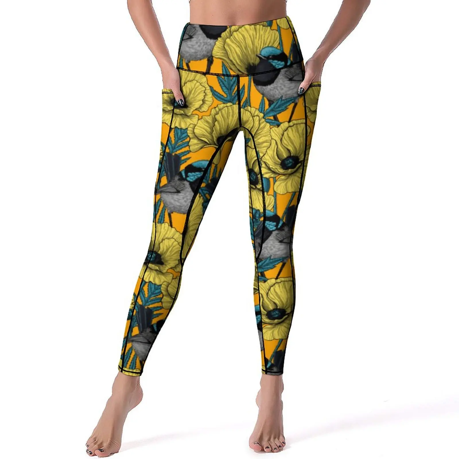 Cute Birds Print Yoga Pants Lady Yellow Flower Leggings Sexy High Waist Kawaii Yoga Sports Tights Quick-Dry Custom Gym Leggins
Cute Birds Print Yoga Pants Lady Yellow Flower Leggings Sexy High Waist Kawaii Yoga Sports Tights Quick-Dry Custom Gym Leggins
