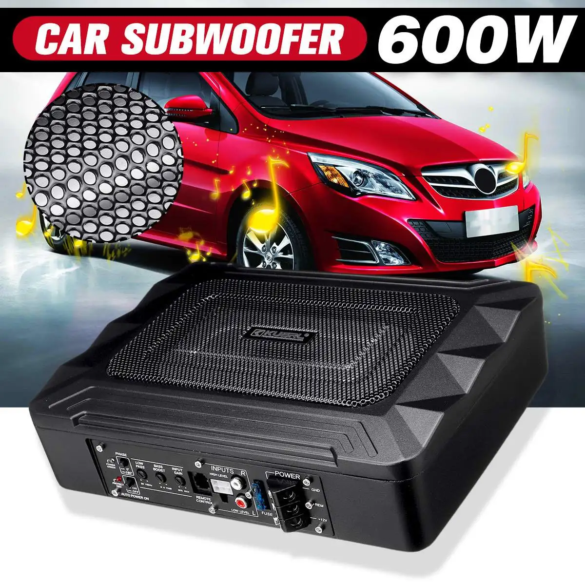 600W Car Subwoofer Audio Speaker Amplifier Built-in Power Active Audio Processor Auto Surround Sound Car Amplifier Music Player
600W Car Subwoofer Audio Speaker Amplifier Built-in Power Active Audio Processor Auto Surround Sound Car Amplifier Music Player