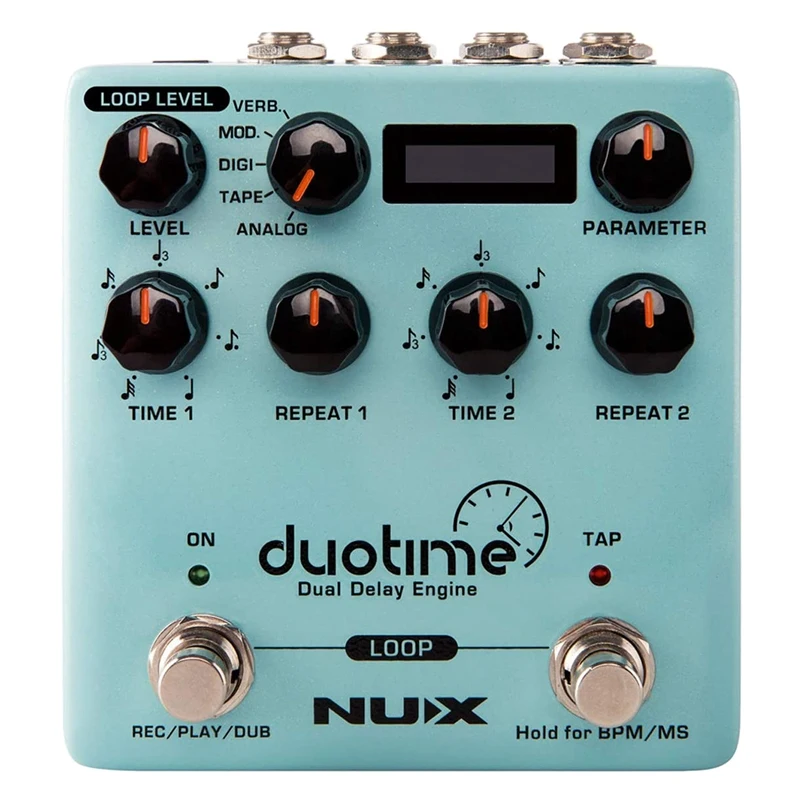 NUX Duotime Stereo Delay Pedal With Independent Time,Analog Delay,Tape Echo,Digital Delay,Modulation Delay And Verb Delay
NUX Duotime Stereo Delay Pedal With Independent Time,Analog Delay,Tape Echo,Digital Delay,Modulation Delay And Verb Delay