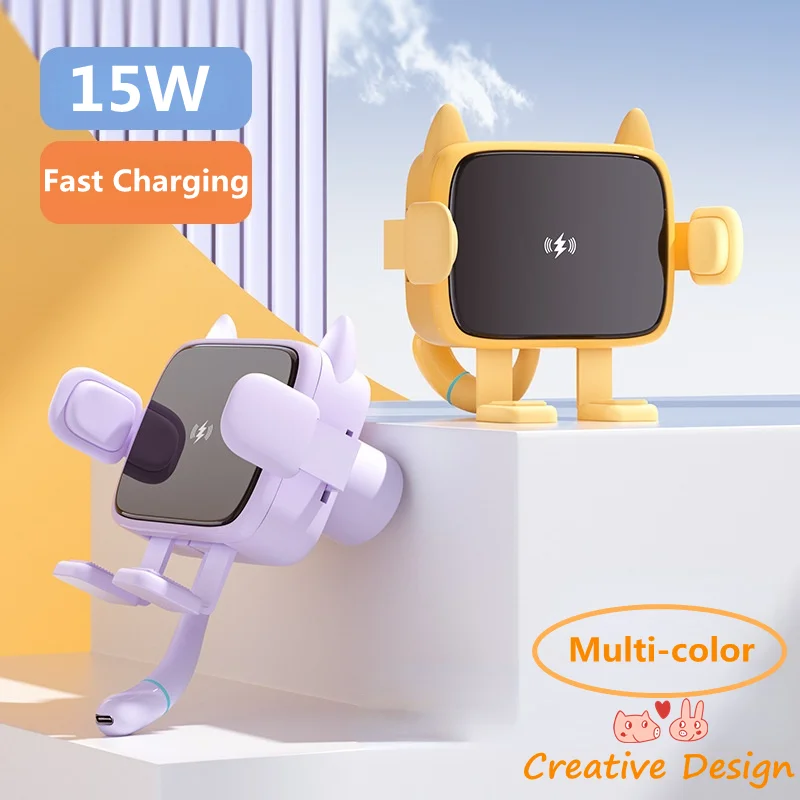 Pink Car Accessories 15W Fast Charging Wireless Charger Phone Holder Air Outlet Automatic Induction Cute Navigation Holder
Pink Car Accessories 15W Fast Charging Wireless Charger Phone Holder Air Outlet Automatic Induction Cute Navigation Holder
