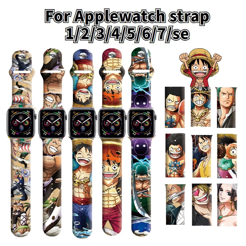 Ремешок силиконовый для Apple Watch, сменный Браслет с принтом Луффи для iWatch 6 5 7 3 2 SE, 38 мм 40 мм 42 мм 45 мм, подарок
Ремешок силиконовый для Apple Watch, сменный Браслет с принтом Луффи для iWatch 6 5 7 3 2 SE, 38 мм 40 мм 42 мм 45 мм, подарок