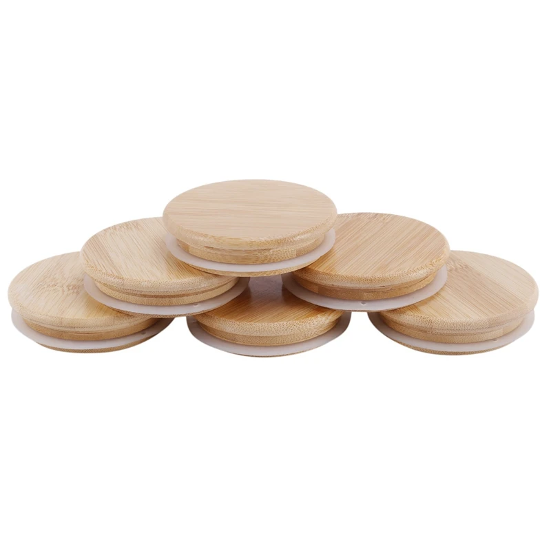 6 Pack Wooden Mason Jar Lids, Reusable Bamboo Mason Canning Lids Compatible With Wide Mouth Mason Jar Canning Jar
6 Pack Wooden Mason Jar Lids, Reusable Bamboo Mason Canning Lids Compatible With Wide Mouth Mason Jar Canning Jar