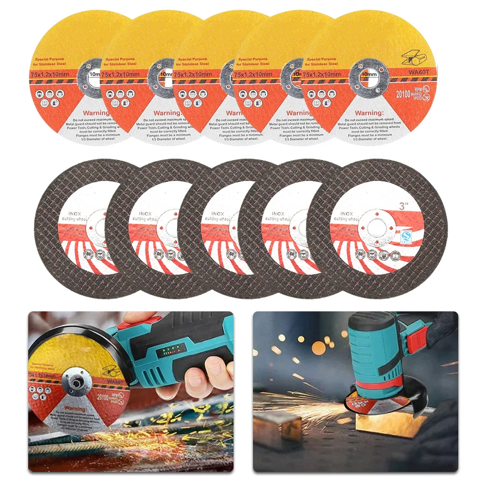 10pcs Circular Cutting Disc Resin Saw Blade Grinding Wheel Cutting Disc For Angle Grinder Grinding Cutting Power Tools Accessori
10pcs Circular Cutting Disc Resin Saw Blade Grinding Wheel Cutting Disc For Angle Grinder Grinding Cutting Power Tools Accessori