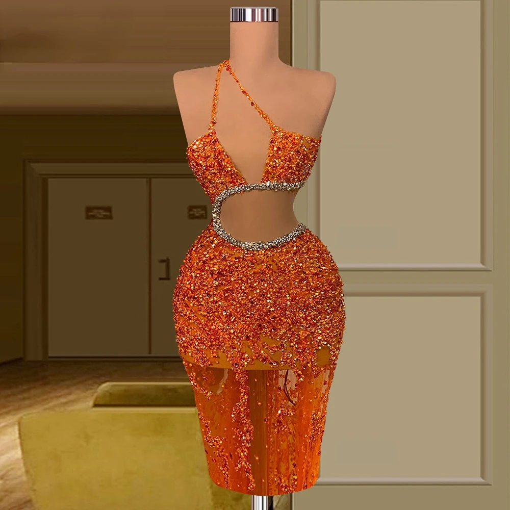 Cocktail Dress Sexy Mermaid for Women Sparkly Orange Knee Length Beading Tulle Sequined Prom Party 2023 Evening Night Club Gown
Cocktail Dress Sexy Mermaid for Women Sparkly Orange Knee Length Beading Tulle Sequined Prom Party 2023 Evening Night Club Gown