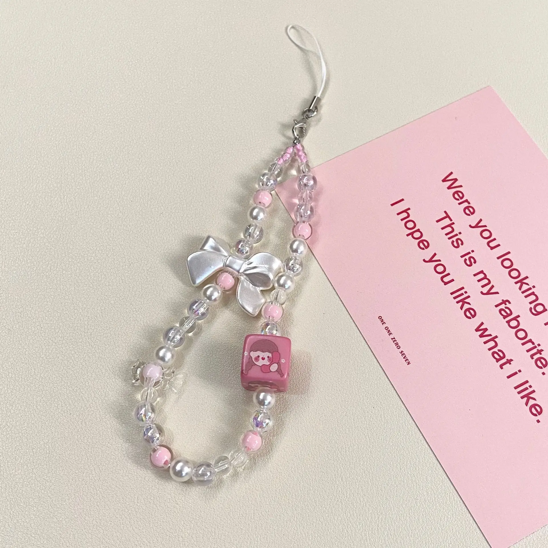 Cartoon Creative Bow Acrylic Square Pattern Girl Lanyard Pendant Accessories Mobile Phone Chain Female Exquisite Ornament Gifts
Cartoon Creative Bow Acrylic Square Pattern Girl Lanyard Pendant Accessories Mobile Phone Chain Female Exquisite Ornament Gifts