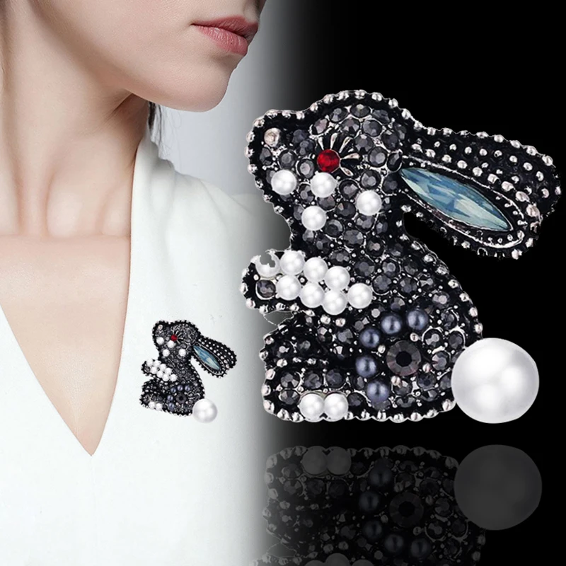 LEEKER Small Cute Rhinestone Rabbit brooches for women Antique Gold Silver Color Vintage Women's brooch Pin Jewelry LK8
LEEKER Small Cute Rhinestone Rabbit brooches for women Antique Gold Silver Color Vintage Women's brooch Pin Jewelry LK8