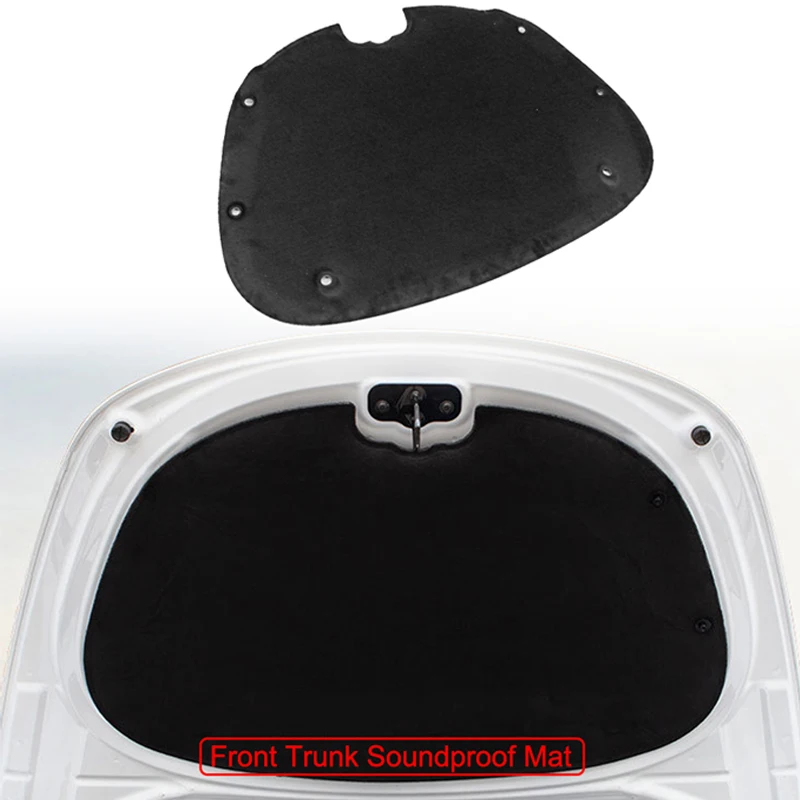 

Передний багажник звуконепроницаемый хлопок для Tesla Model 3 аксессуары коврик для багажника Противоударная пластина звукоизоляционный капот ...