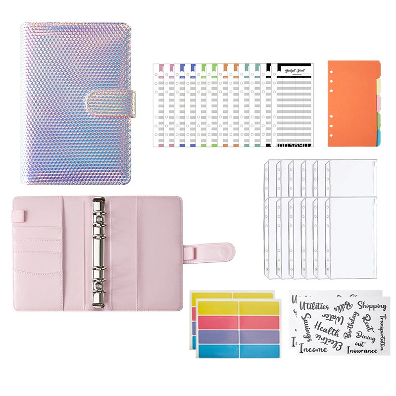 A6 Loose-lea Notebook 6 Hole F Pu Bookkeeping Notebook Kawaii Binder Zipper Bag Creative Cash Budget Planner Organizer Handbook
A6 Loose-lea Notebook 6 Hole F Pu Bookkeeping Notebook Kawaii Binder Zipper Bag Creative Cash Budget Planner Organizer Handbook