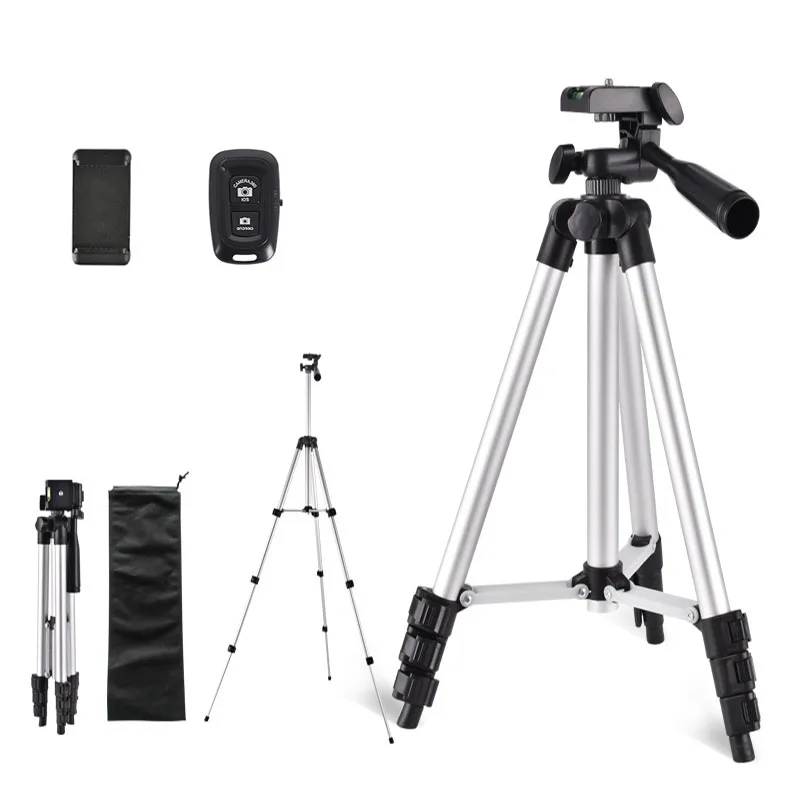 103cm/40.55inch Video Lightweight Phone Mount Tripod Stand 1/4”screw With Bluetooth Remote Tripods For Iphone/dslr Camera Tripe
103cm/40.55inch Video Lightweight Phone Mount Tripod Stand 1/4”screw With Bluetooth Remote Tripods For Iphone/dslr Camera Tripe