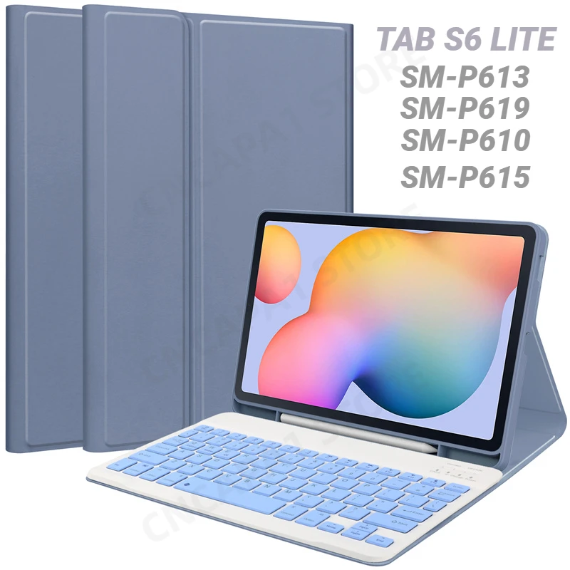 Bluetooth Keyboard Docking Cover For Funda Samsung Galaxy Tab S6 Lite Smart Case with Pencil Holder SM-P613 P619 P610 P615 10.4"
Bluetooth Keyboard Docking Cover For Funda Samsung Galaxy Tab S6 Lite Smart Case with Pencil Holder SM-P613 P619 P610 P615 10.4"