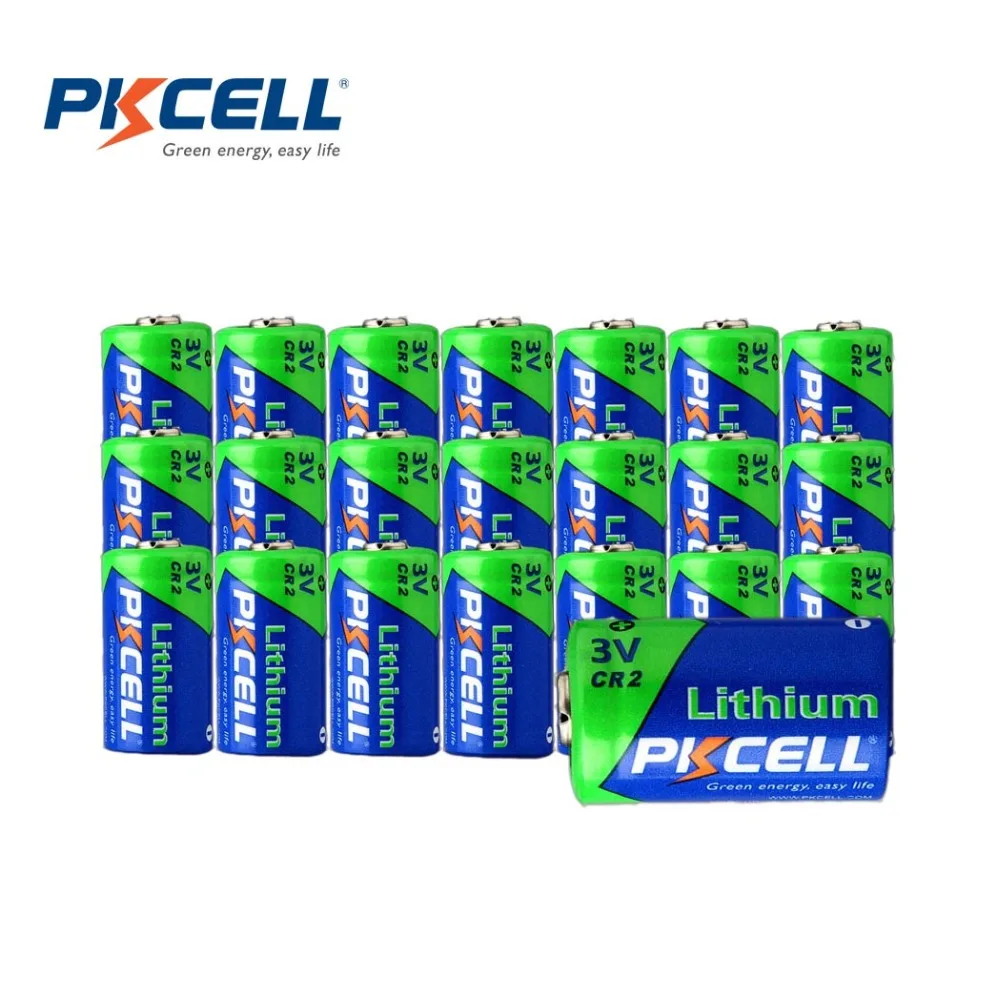 Новый литиевый аккумулятор PKCELL CR2 20 шт., 850 мАч, 3 в, фотография, замена CR15H270 DLCR2 EL1CR2