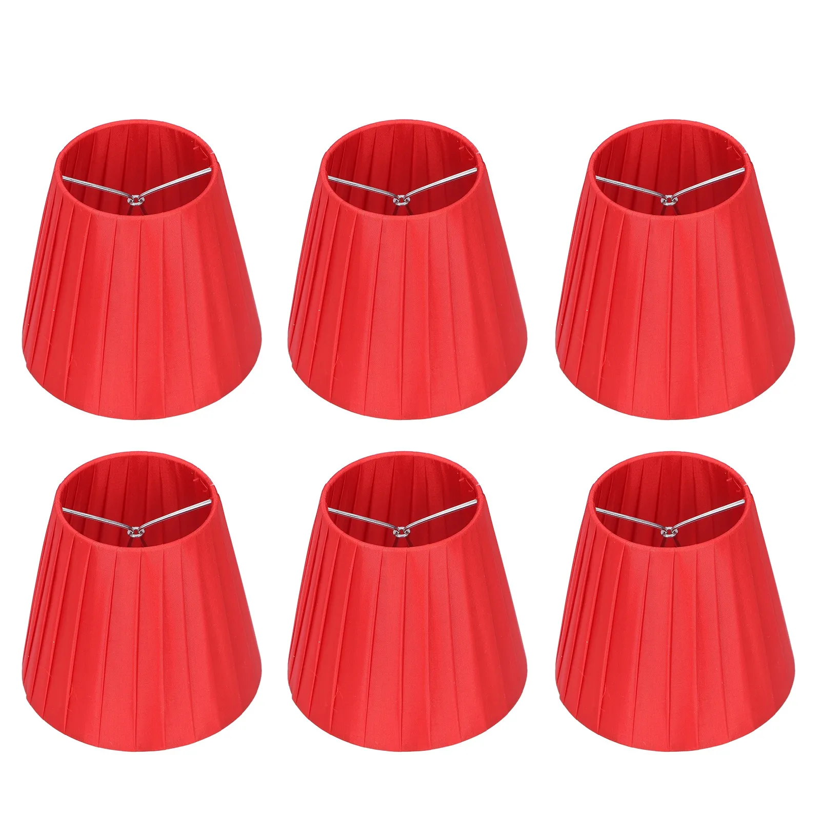 6Pcs Lampshade Modern Fabric Table Lamp Cover for Crystal Chandelier Wall Light Red
6Pcs Lampshade Modern Fabric Table Lamp Cover for Crystal Chandelier Wall Light Red