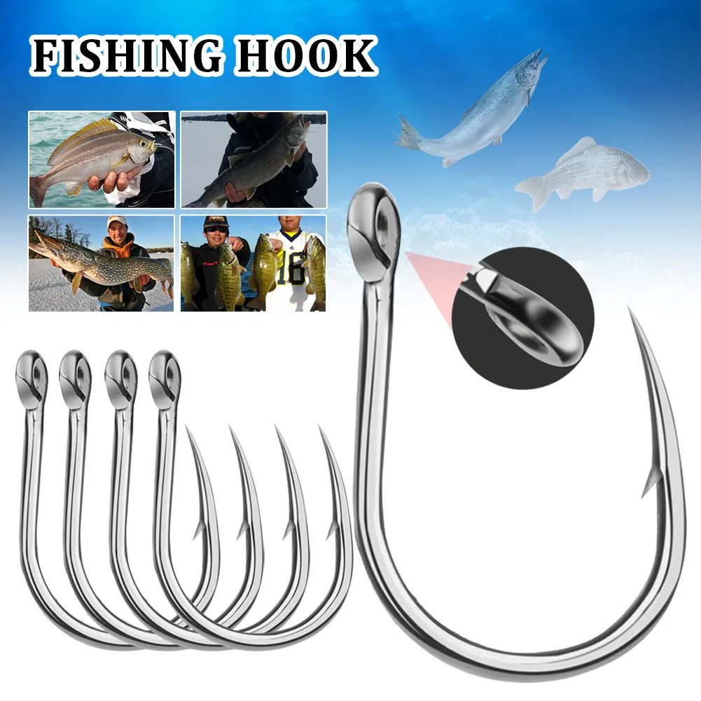 5/10Pcs Fishing Hooks High Carbon Steel Jig Hooks Barbed Coated Carp Fishing Hook With Eye Design Saltwater Fishhook
5/10Pcs Fishing Hooks High Carbon Steel Jig Hooks Barbed Coated Carp Fishing Hook With Eye Design Saltwater Fishhook