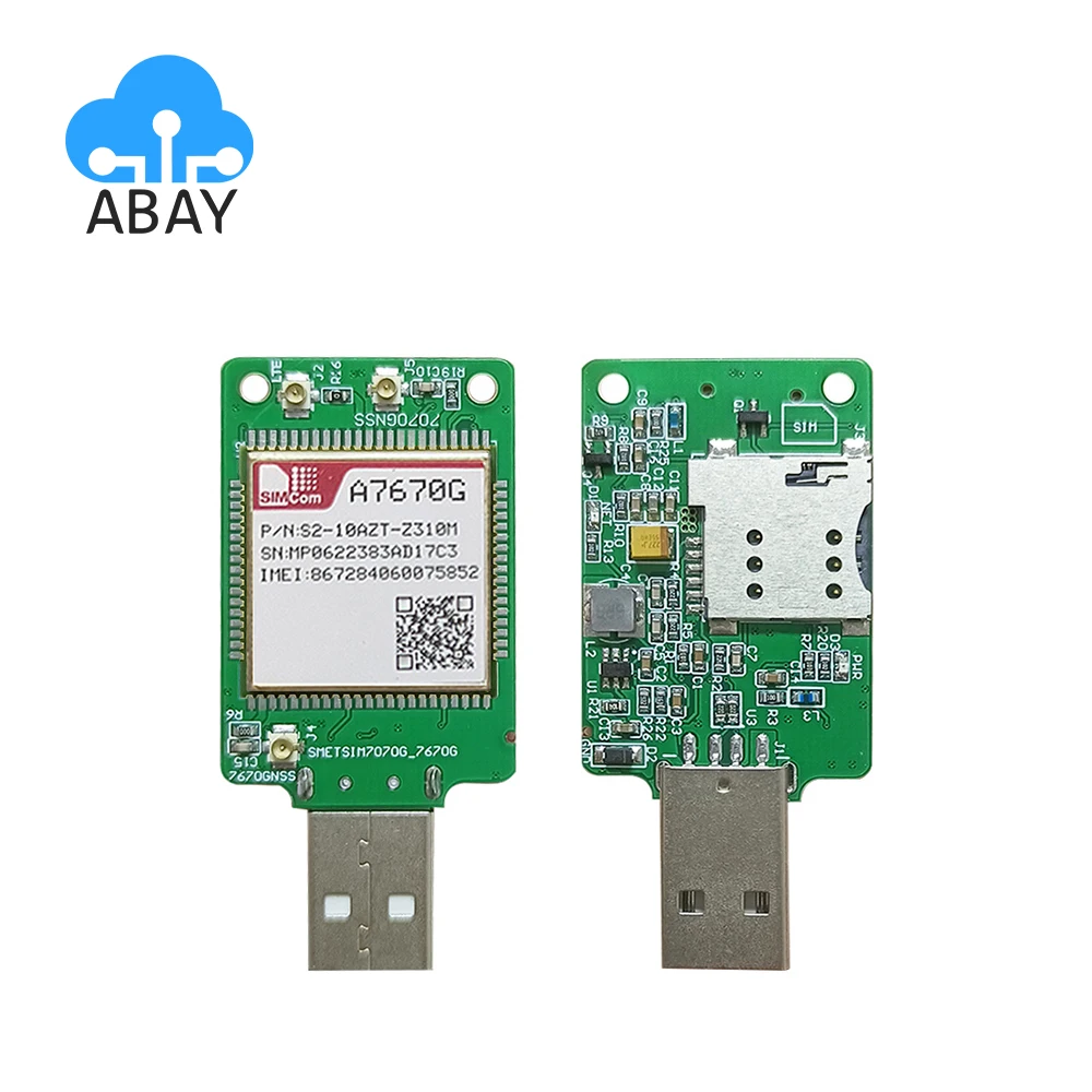 

SIMCOM A7670G USB Dongle A7670G Development Core Board LTE CAT1 4G Global-band A7670G Module