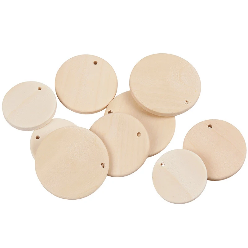 100Pcs Round Wooden Discs with Holes Natural Wood Slices DIY Crafts for Earring Pendant Ornaments Wedding Party Decoration Label
100Pcs Round Wooden Discs with Holes Natural Wood Slices DIY Crafts for Earring Pendant Ornaments Wedding Party Decoration Label